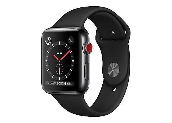 Refurbished Apple Watch (Series 3) Gps + Cellular 42Mm Space Black  Stainless Steel Case Excellent - Price u0026 Offers